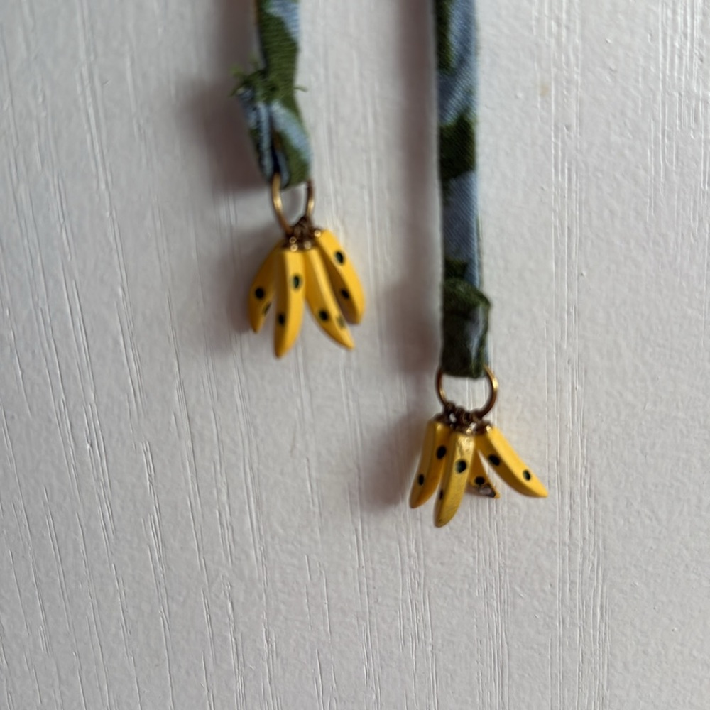 FARM RIO Foliage Sketch Green LongSleeve Linen MiniDress Tropical Lace-Up XL NWT - Picture 10 of 16